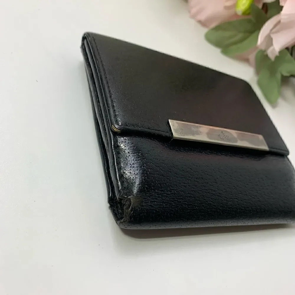 Authentic GUCCI Leather Compact Wallet - Picture 4 of 13